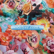 Ткань Трикотаж кукуруза принт